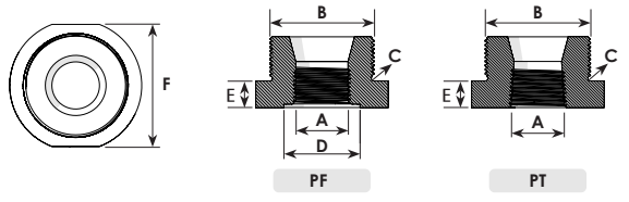 Bushing Dimensional Drawing