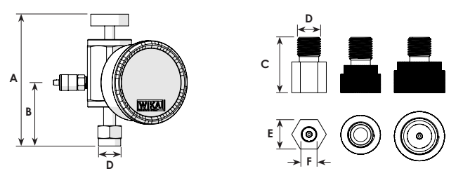 N2 Charging Kit Dimensional Drawing