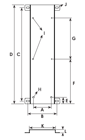 Mount Bracket Dimensional Drawing