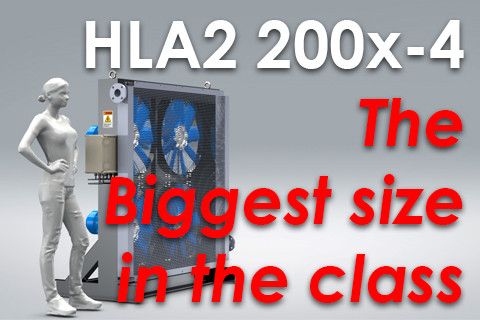 The biggest size in the class, HLA2 200x-4